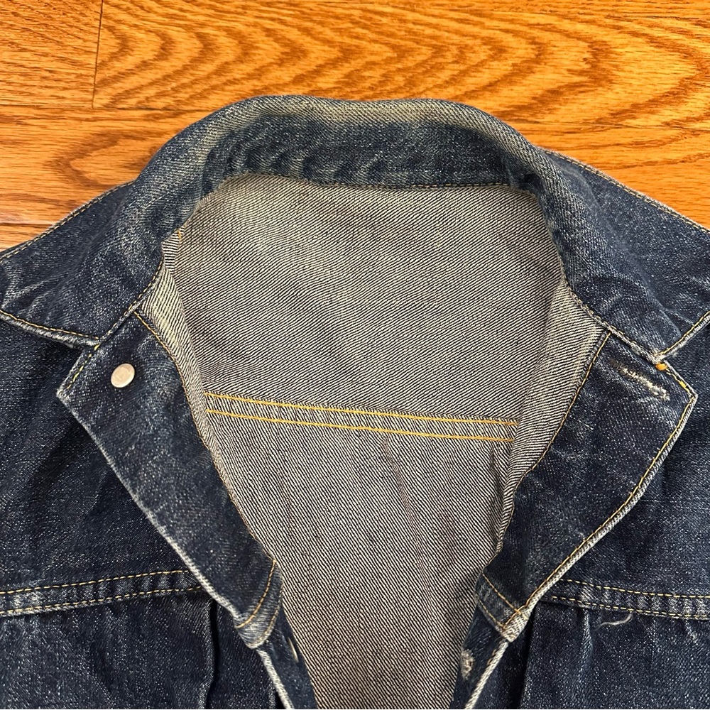 Vintage 1950s LEVIS Type 2 original 507XX Big E Denim Jacket Small - Picture 6 of 8